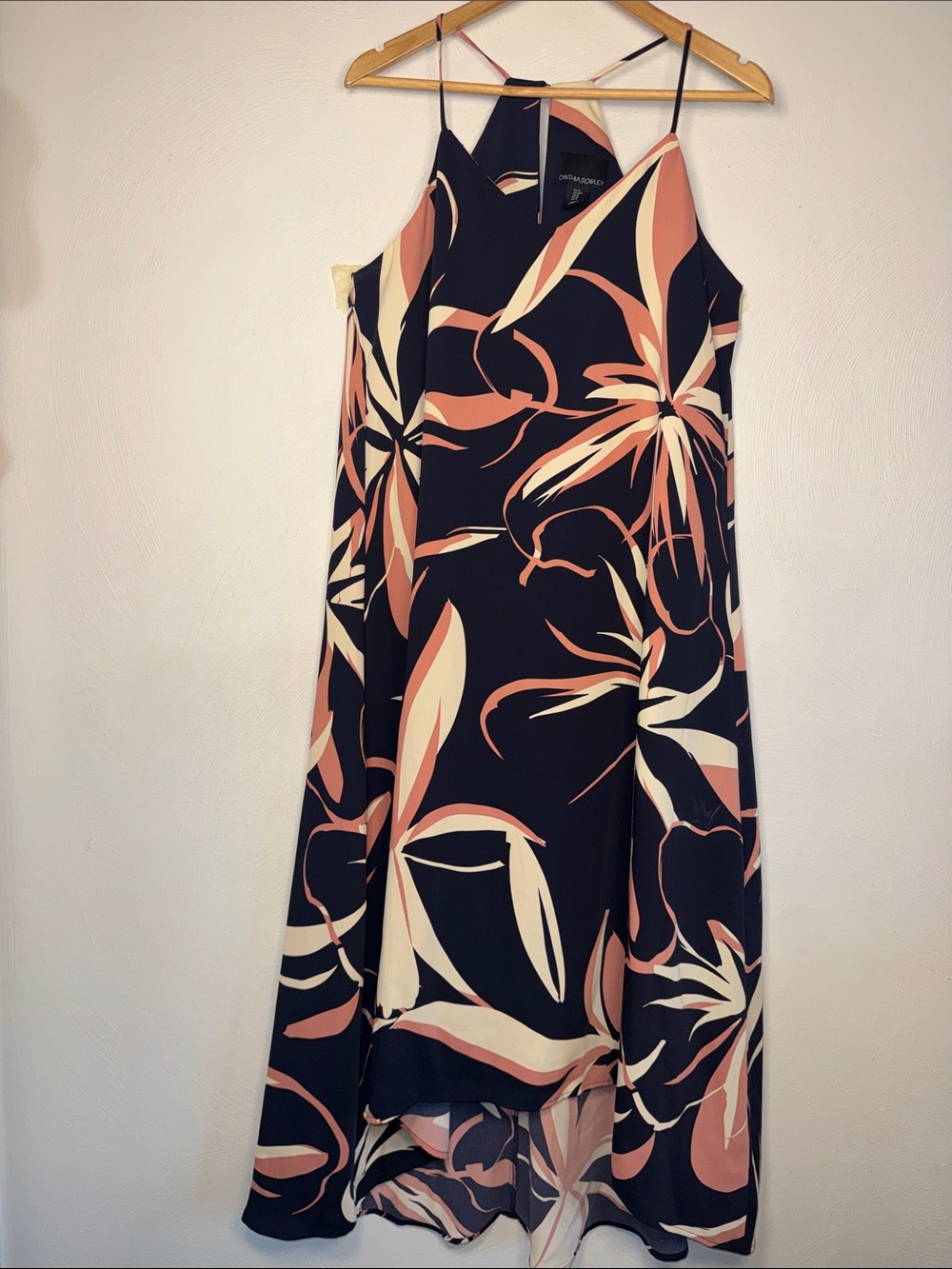 Cynthia Rowley Maxi Dress with Blush and Cream Floral Print